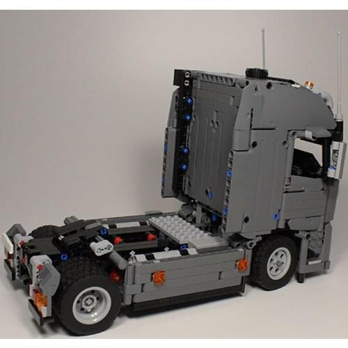 MOC Engineering FH Tractor Car Building Blocks Bricks Kit Assemble High-Tech trailer Model Transport Vehicle Toys Children Gifts