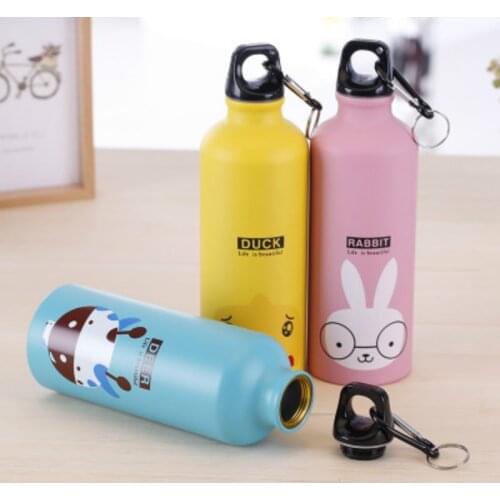 Creative Cartoon Cup Portable Sports Aluminum Alloy Water Bottle Fashion Large Capacity Kettle New Bicycle Water Bottle