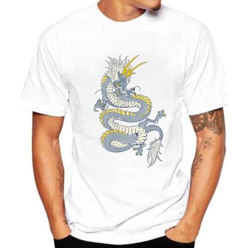 Summer Fun Men T shirt Short Sleeve aesthetics Dragon Print T-Shirt Man Casual Tops Harajuku Fashion Cool Boy Women Tee Clothing