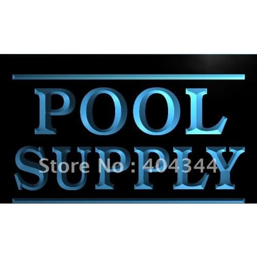 LK075- Pool Supply Display Adv Light Sign home decor crafts