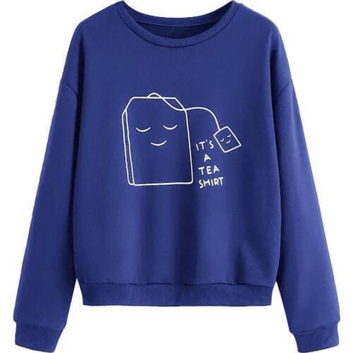 Womail Fashion O-Neck Autumn Women Warm Hoodies Casual Floral Sunflower Print Cat Casual Top Daily Blouse