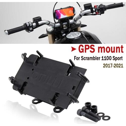 New For Ducati Scrambler 1100 Sport 2017 2018 2019 2020 2021 GPS/SMART PHONE Navigation Bracket Motorcycle Accessorie Black