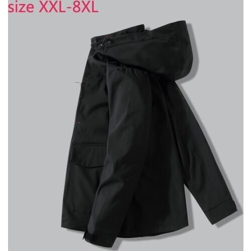 New Arrival Spring And Autumn Men Super Large Loose Casual Mens Jackets And Coats Fashion Plus Size 2XL 3XL 4XL 5XL 6XL 7XL 8XL