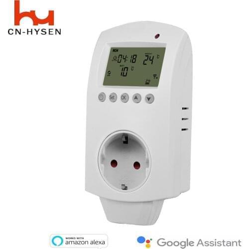 Antifreezeing function 220V electric room WiFi thermostat switch plug in thermostat with voice control function