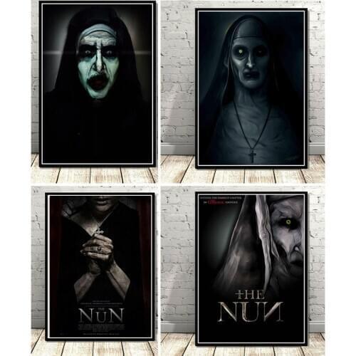 The Nun Classic Horror poster diamond painting 5D DIY cross stitch Full circle square diamond embroidery set home decoration