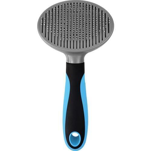 Packaging products: pet comb automatic comb dog comb pet self-cleaning comb small dogs cat knot needle comb self-cleaning comb