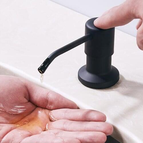 Bathroom kitchen sink soap dispenser Stainless steel bathroom soap dispenser Manual press soap dispenser Kitchen accessories