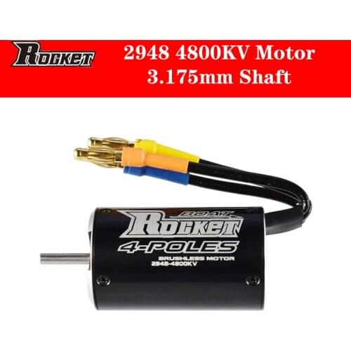 High Quality Rocket 2948 Brushless RC Boat Motor 4 Poles 4800KV for Traxxas Blast Feilun FT011 600-800mm RC Boat Car