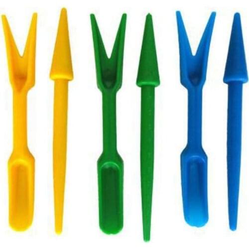 1 Set 2 Pcs Plastic Planting Is Spade Transplant Seedlings Potted Succulents Transplanting Flowers Gardening Shovel Garden Tools