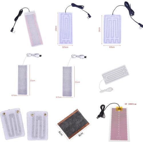 1pc 8 sizes 5V Winter Portable Warm Plate USB Heating Heater for Mouse Pad Shoes Golves