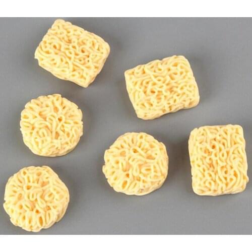 10pcs Resin Instant Noodles DIY Modeling Clay Accessories Toys For Children