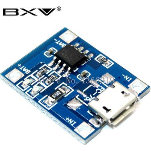 100pcs/lot TP4056 1A Lipo Battery Charging Board Charger Module lithium battery DIY MICRO Port Mike USB