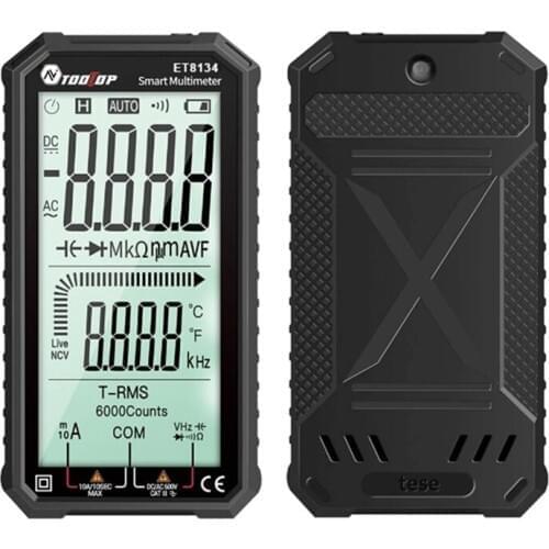 4.7 Inch LCD Multimeter AC Direct Current Voltage Current Measurement Capacitance Resistance Temperature Measuring Tools Alarm