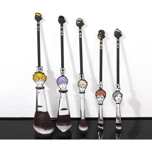 5 Pcs Cartoon Makeup Brushes