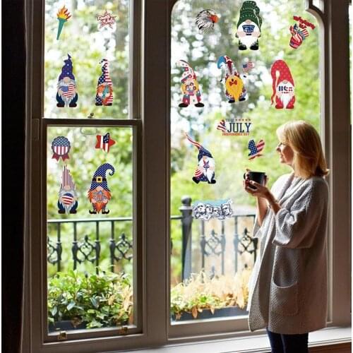 9 Pcs 3D Flag Nail Stickers National Day DIY Manicure Decals American Independence Day Nail Art Decorations Memorial Day Sticker