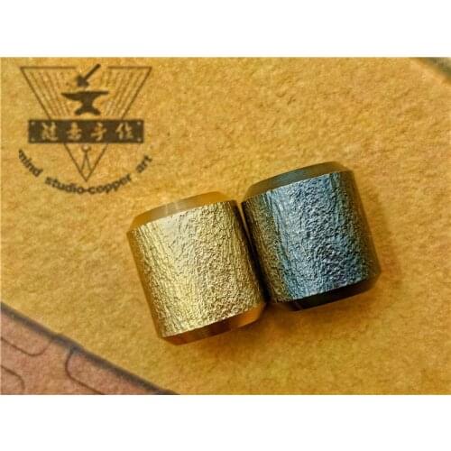 Handmade Solid Brass EDC Beads Paracord Lanyard Pendant for Knife Necklace Flashlight Knuckles Parachute Cord Beads