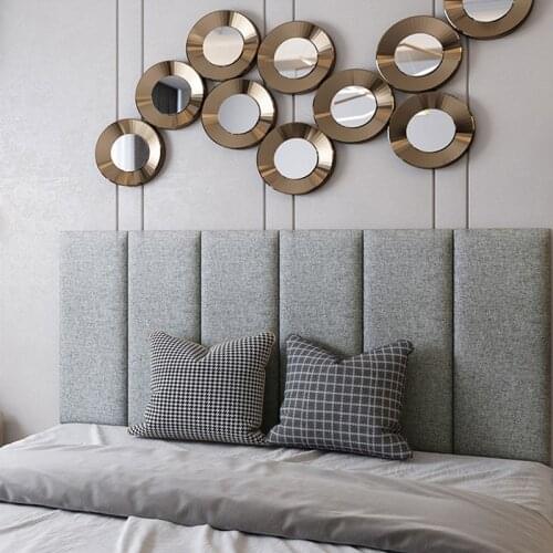 Home Bed Headboard Decor Tatami Soft Package 3d Stereo Wall Stickers for Kids Room Anti-collision Home Decor Art