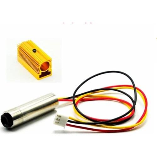 Focusable 30mW 980nm Infrared IR Laser Diode Module w/ TTL 0-15KHZ DC5V w 12mm Golden Heatsink