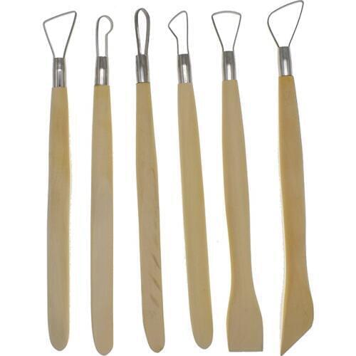 Polymer Clay Tool Double Head Wood Sculpting Pottery Ceramic Tools for Beginners Scraper Hobby Modeling Tools