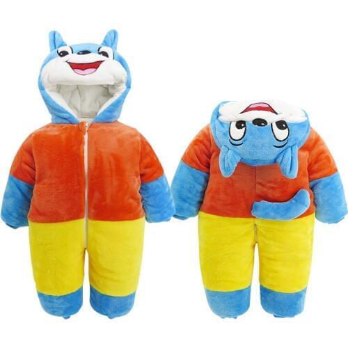 Baby Overalls Onesies Animal Winter Newborn Toddler Christmas Fleece Romper Boy Jumpsuit Baby Girl One Piece Winter Outwear