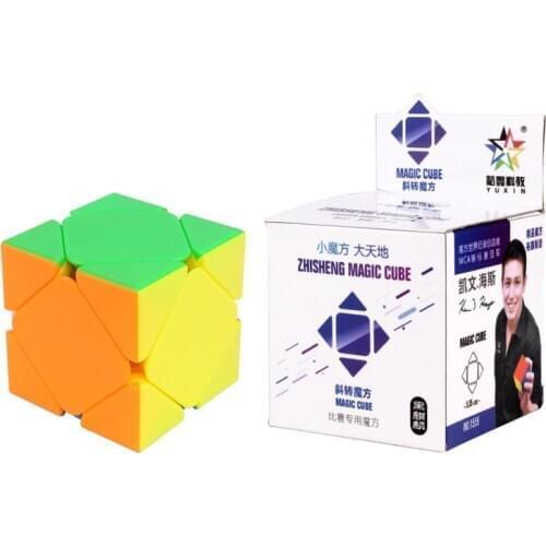 Yuxin 2x2 skew cube 2x2x2 Stickerless Professional Puzzle Cubes Adult speed Toys Children Fun Birthday Gift 2 Layers Cubo
