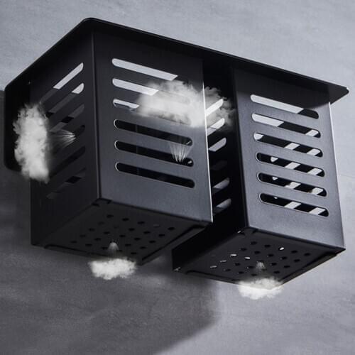 Black Stainless Steel Kitchen Organizer Nordic Wall Mount Storage Rack Chopsticks Fork Spoon Holder Home Utensils Organizer