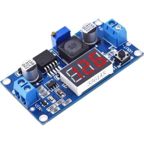 DC-DC Buck Step Down Module LM2596 DC/DC 4.0~40V to 1.25-37V Adjustable Voltage Regulator With LED Voltmeter