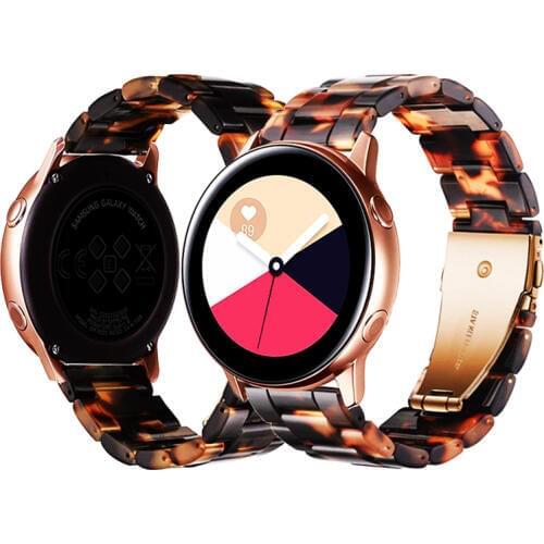 20mm Resin watch strap for smaung S2 classic galaxy watch 42mm active gear sport huawei watch 2 amazfit bip band smartwatch belt