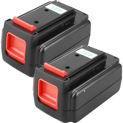 2x 40V Max 3000mAh Lithium Battery Replacement Compatible with For Black and Decker LBX2540 LBX2040 LBX1540 LBXR36 LBX36