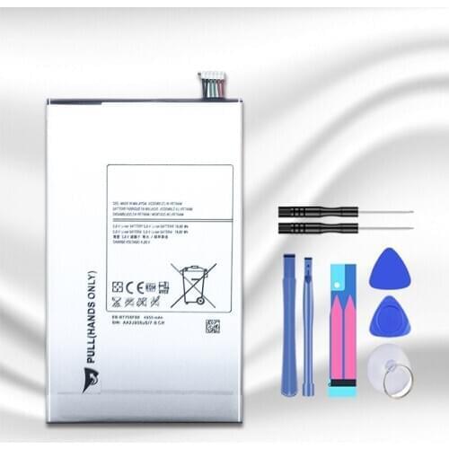 4900mAh Tablet Replacement Battery For Samsung Galaxy Tab S 8.4 T700 T705 SM-T700 T701 SM-T705 EB-BT705FBE EB-BT705FBC +Track NO