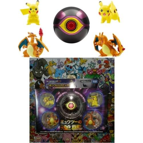 Takara Tomy MC Pokemon Mewtwo Ball Pocket Monsters Mewtwo Strikes Back Anime Pikachu Fight Charizard Figure Toys Collectibles