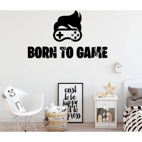 Beauty game room Home Decor Vinyl Wall Stickers For Kids Rooms Decoration Decoration Accessories Murals