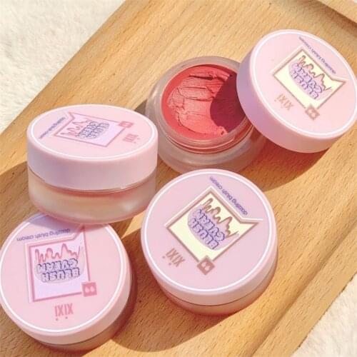 Xixi Cattle Matte Soft Waxy Filling Lip Mud Matte Clouds Velvet Lips and Cheeks Dual Purpose Lip Glaze Not Easy Fade Make Up