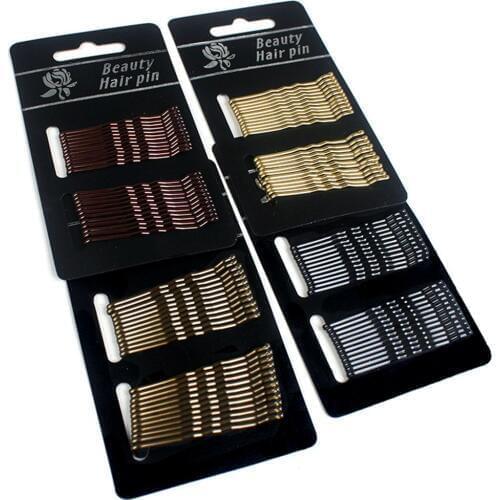 24 Pcs/set Hair Clip Ladies Hairpins Girls Hairpin Curly Wavy Grips Hairstyle Hairpins Women Bobby Pins Styling Hair Accessories