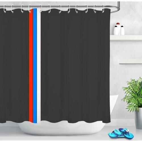Modern Simple Striped Style Bathroom Curtain Fashion Home Decor Bath Curtain Screens Fabric Washable Shower Curtains With Hooks