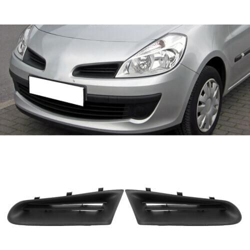 1 Pair Front Bumper Upper Grille 7701208684 for Renault Clio MK3 2005-2009