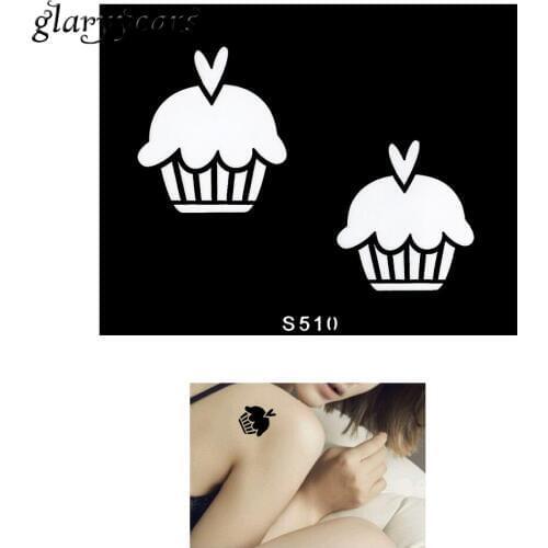 1 Piece Small Indian Henna Tattoo Stencil Creative Cakes Pattern Design for Women Body Art Airbrush Painting Tattoo Stencil S510