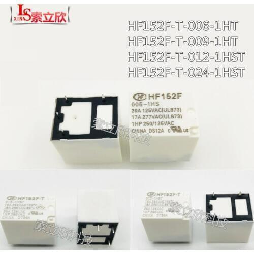 10pcs NEW Relay HF152F-T-012-1HST HF152F-T-024-1hst HF152F T 012 1hST 12VDC HF152F-T-006-1HT HF152F-T-009-1HT Normally open 4PIN