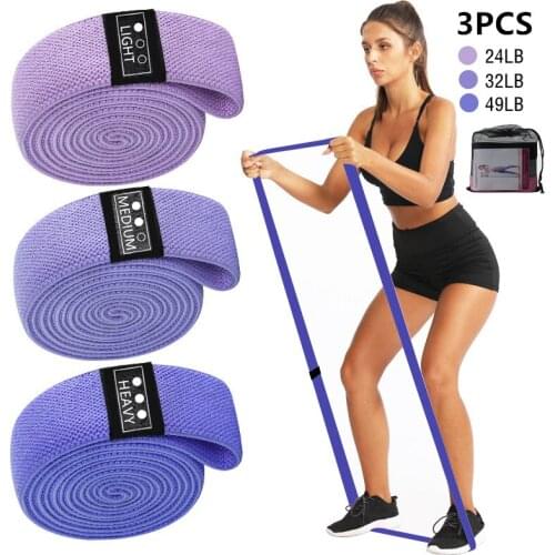3Pcs/set Hip Trainer Sports Pilates Hip Belt Loop Squat Belt Fitness Training Pull Yoga Training Pull Rope Resistance Bands