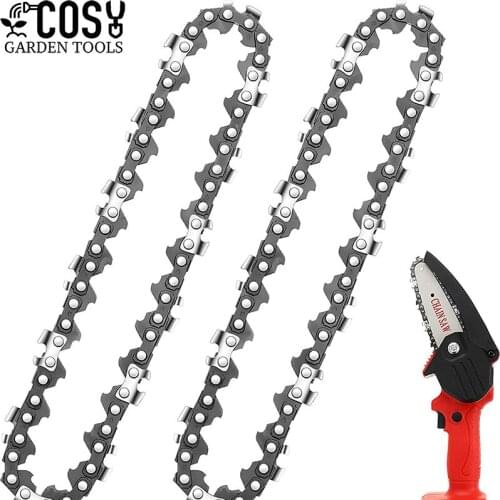 4/6 Inch Electric Chain Saw Guide and Chain For Cordless Mini Chainsaw Logging and Pruning Replacement