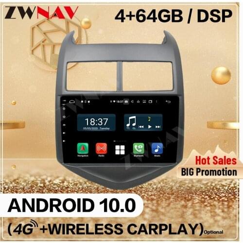 4G+128GB 2 Din For Chevrolet Aveo 2011 2010 2012 2013 2014 2015 Android 10.0 Screen Audio Radio GPS Navi Head Unit Auto Stereo