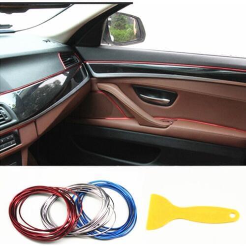 5M Interior Sticker Decoration Strip Car Styling For KIA Rio k2 k3 K4 k5 Cadenza Forte Ceed KX3 KX5 Forte Sportage R Venga cross