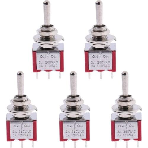 5pcs 3 Way Toggle Switch Pickup Selector for Electric Guitar Bass DIY Accessory