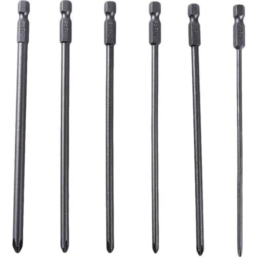 5Pcs/Set Household Tools Multifunctional Screwdriver Bit Long Magnetic Cross Head PH1 PH2 Electric Bit Herramientas