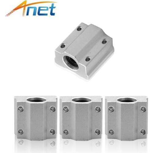 7PCS/lot 3D Printer Part 30mm SCS8UU Bearing Pillow Block Box-type Linear Motion Ball Bearing Slider Block for 3D Printer