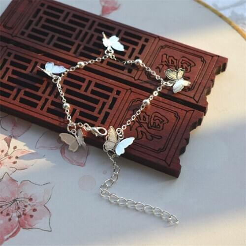 1pcs Tian Guan Ci Fu Hua Cheng Xie Lian Butterfly Decor Bracelet Ancient style Cosplay Accessories Jewelry Women Girl Gift