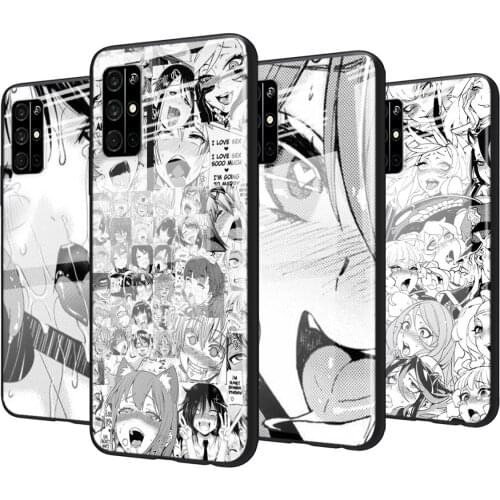 Tempered Glass Cover Anime Girl Cartoon Japan Cute For Huawei Honor 30 20 10 9X 8X Pro Plus Lite Shockproof Shell Phone Case