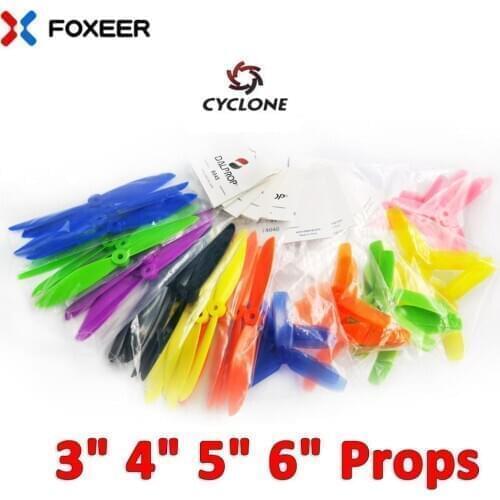 FOXEER DALPROP CYCLONE Propellers Props 4" 5" 6" 3032 4040 4045 5044 5029 6040 6045 3-Blade 2-Blade Propellers For FPV RC Drone