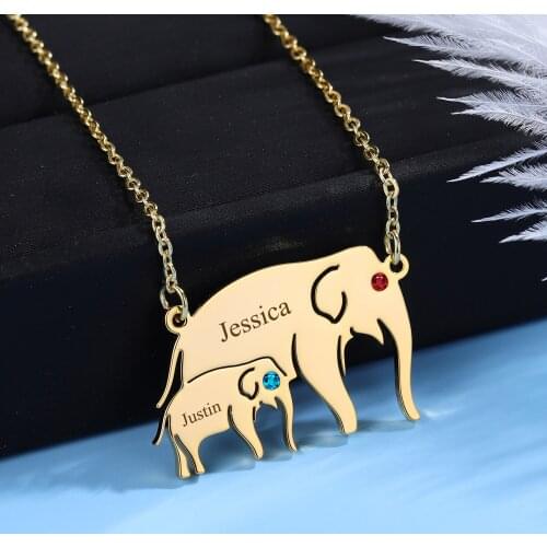 Personalize Birthstone Mom Necklace With Kids Name Gift for Mom Customize Gift for Valentines day and Mothers Day For Women