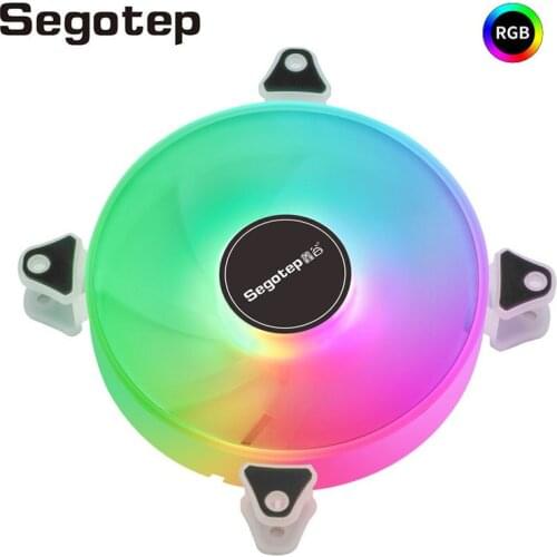 Segotep Cpu Cooler 12V ARGB Fan 120mm Silent Radiator Chassis Cooling Fans Computer Heat Sink Automatic RGB Cooler Fan Cooling